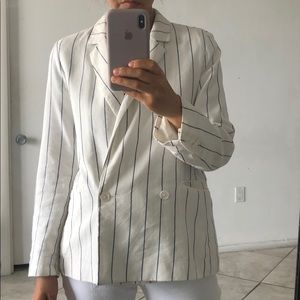 Gap Linen Pin Stripe Jacket Blazer Small